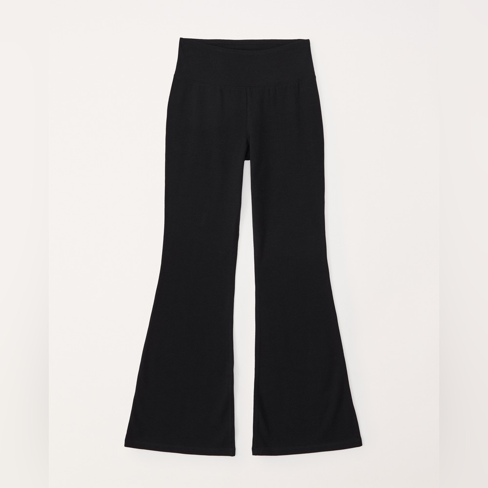 NWT Abercrombie Kids black flare Leggings 9/10 LONG